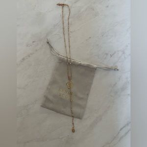 Kendra Scott Claudia Necklace in Rose Gold and Iridescent Drusy
